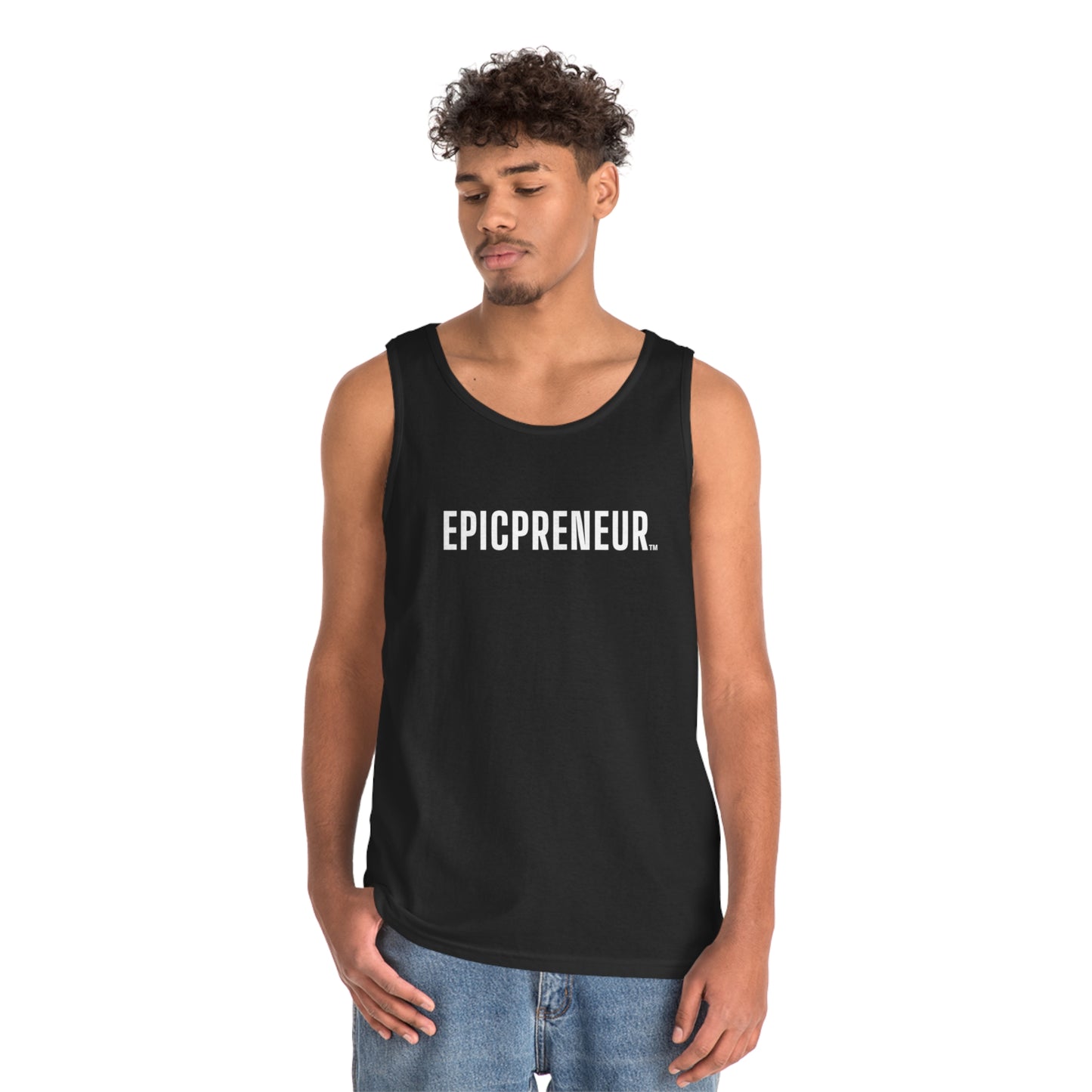 Heavy Tank Top - White Logo