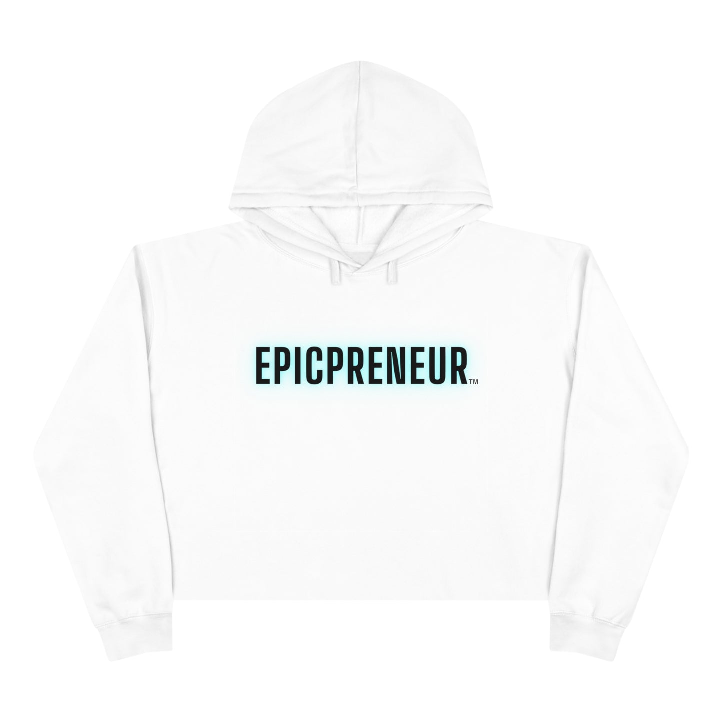 Women's Crop Hoodie - Glow Up Logo (alternate)