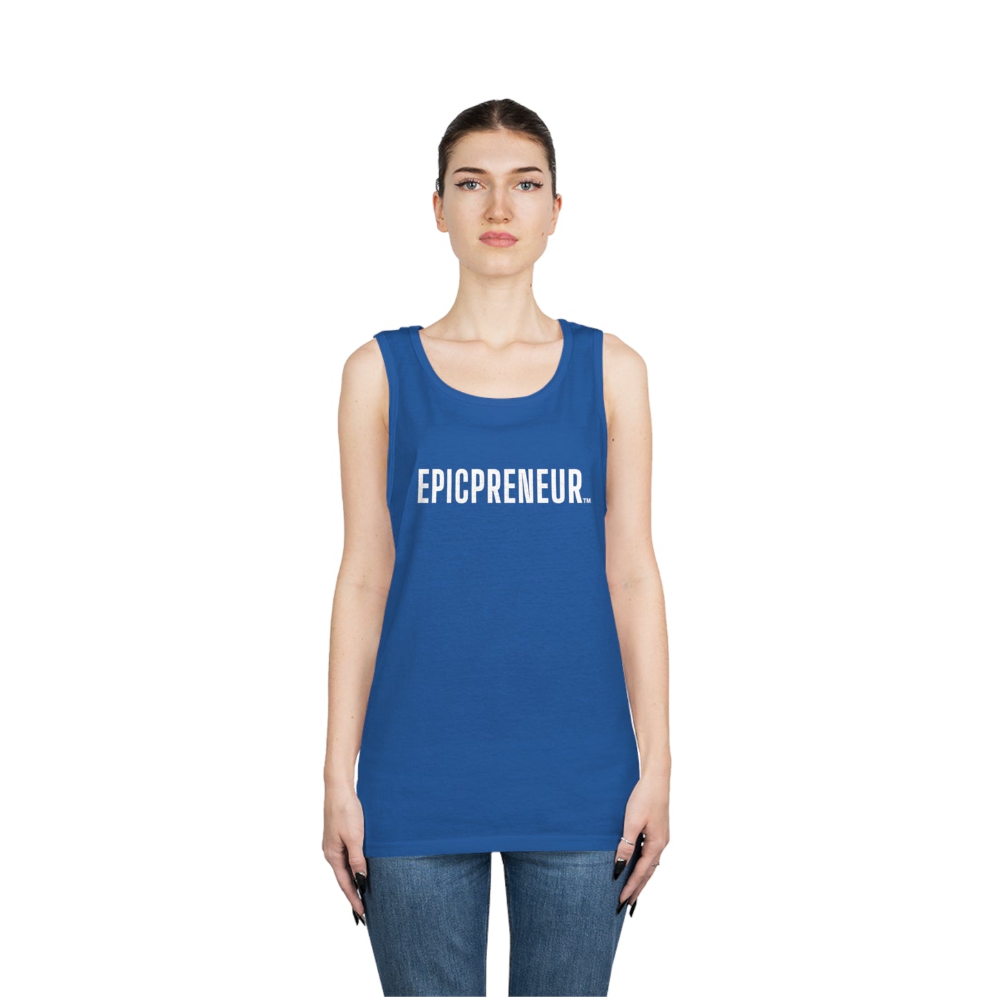 Heavy Tank Top - White Logo