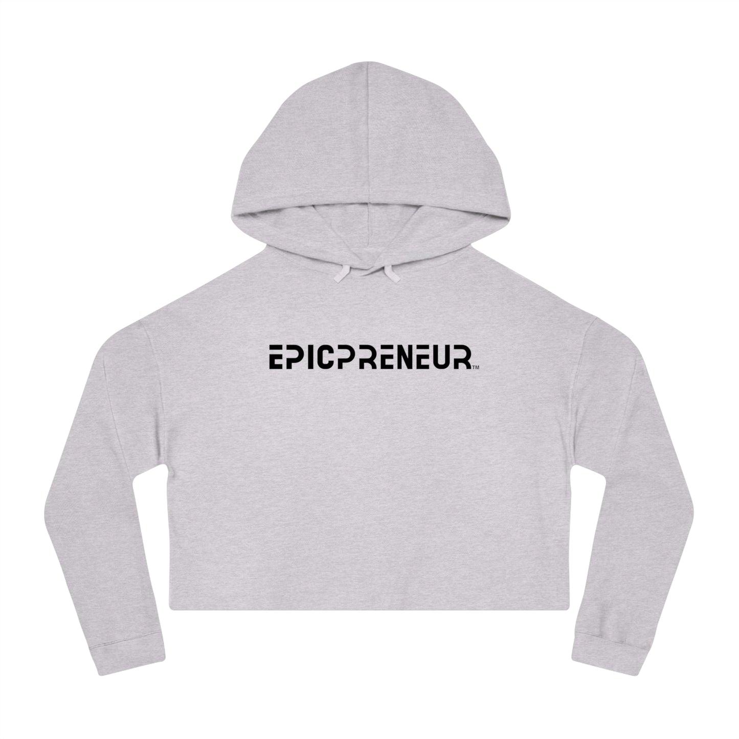 2024 EPICPRENEUR Women’s Cropped Hooded Sweatshirt (Black Logo)