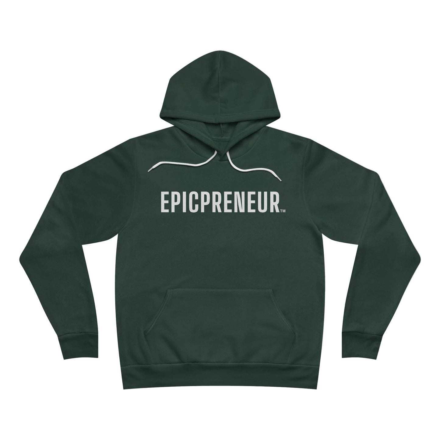 Fleece Pullover Hoodie - White Logo