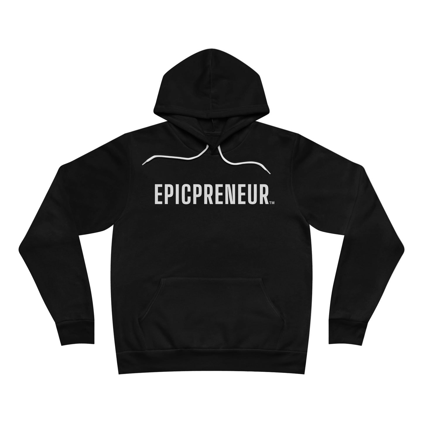 Fleece Pullover Hoodie - White Logo