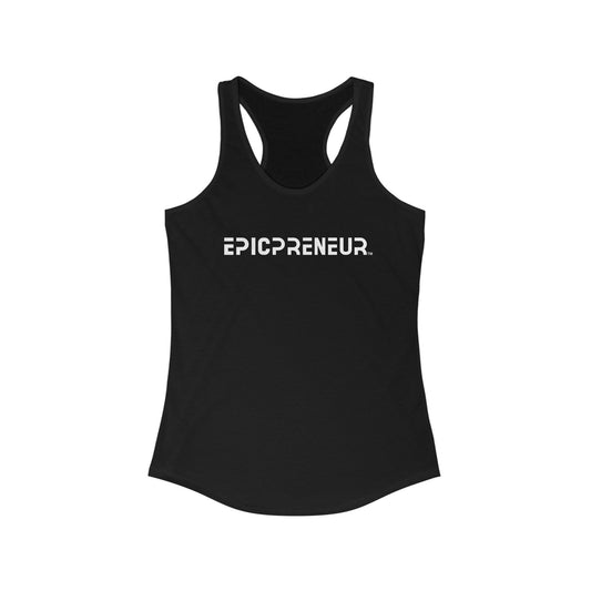 2024 EPICPRENEUR Women's Ideal Racerback Tank (White Logo)