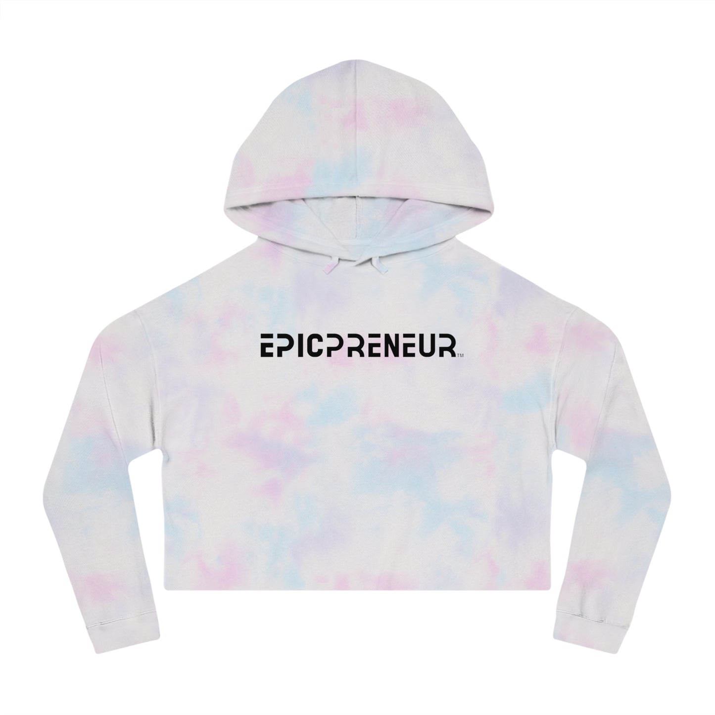 2024 EPICPRENEUR Women’s Cropped Hooded Sweatshirt (Black Logo)